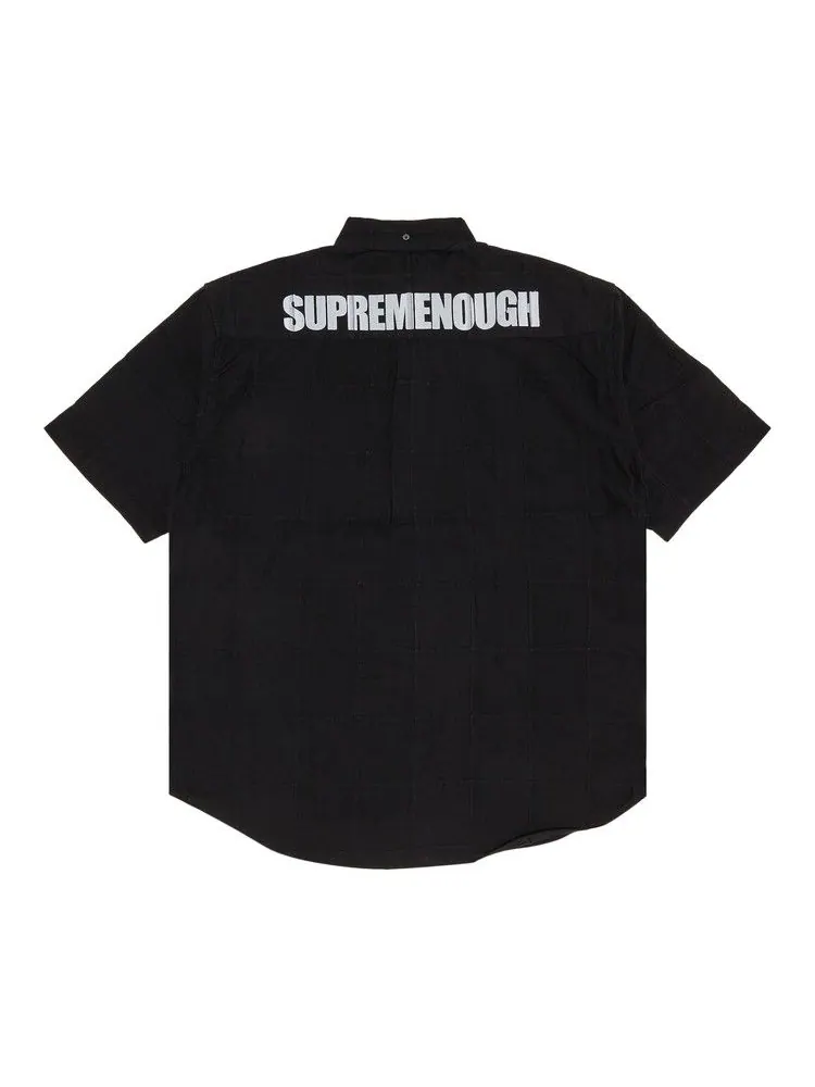 Рубашка Supreme x Goodenough Patchwork Madras Short-Sleeve Shirt — изображение 2 из 3, черный