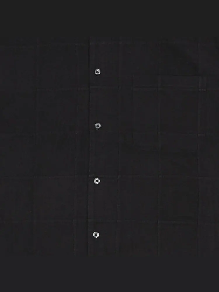 Рубашка Supreme x Goodenough Patchwork Madras Short-Sleeve Shirt — изображение 3 из 3, черный