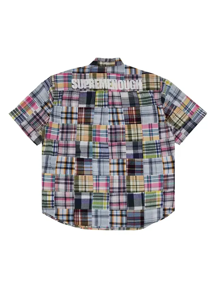 Рубашка Supreme x Goodenough Patchwork Madras с коротким рукавом — изображение 2 из 3, мульти