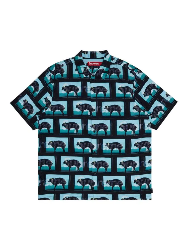 Рубашка Supreme x Damien Hirst Short-Sleeve Shirt — изображение 1 из 3, черный