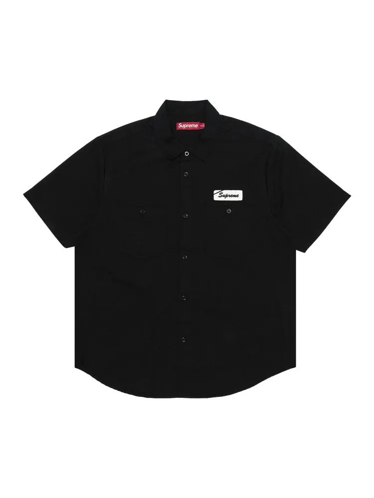 Рубашка Supreme Bitch Short-Sleeve Work Shirt — изображение 1 из 3, черный