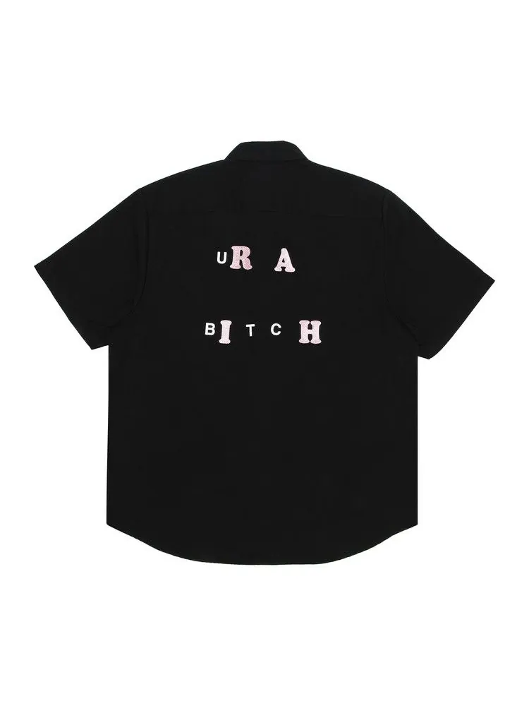 Рубашка Supreme Bitch Short-Sleeve Work Shirt — изображение 2 из 3, черный