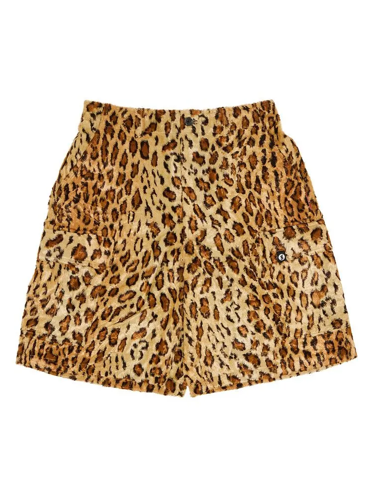 Шорты Supreme x Goodenough Crushed Rayon Pile Cargo Short — изображение 1 из 3, леопардовый