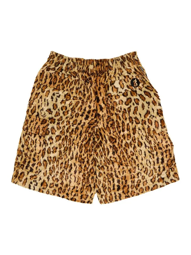 Шорты Supreme x Goodenough Crushed Rayon Pile Cargo Short — изображение 2 из 3, леопардовый