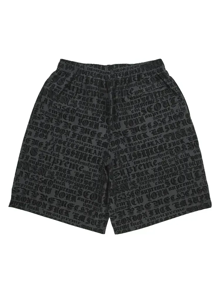 Шорты Supreme Cities Jacquard Short 'Black' — изображение 2 из 3, черный