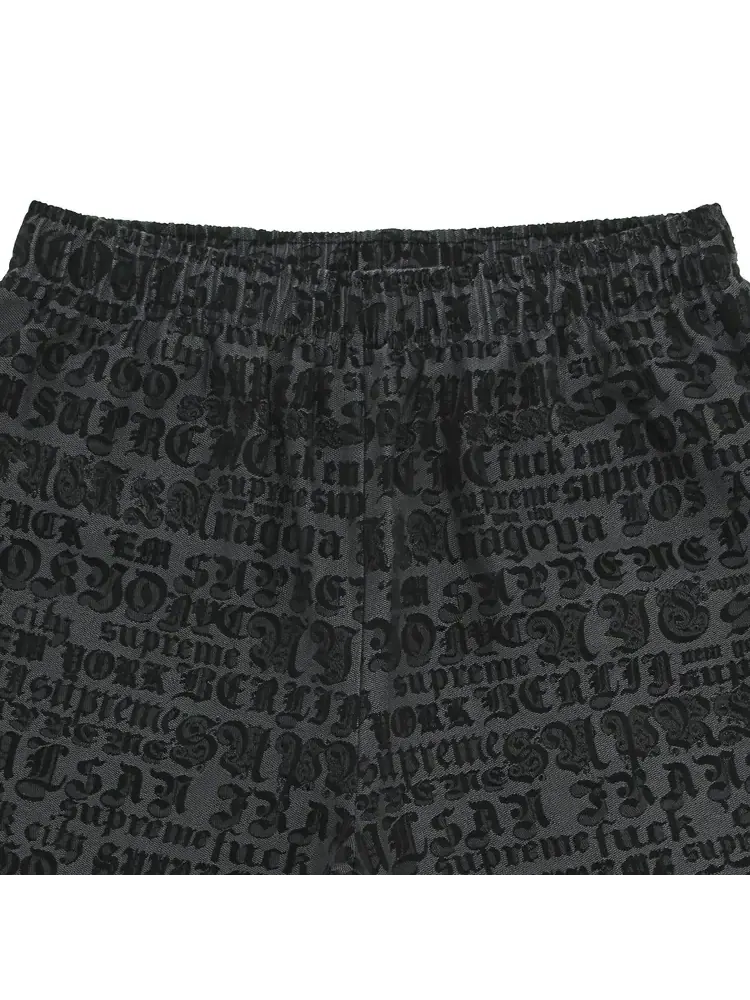 Шорты Supreme Cities Jacquard Short 'Black' — изображение 3 из 3, черный