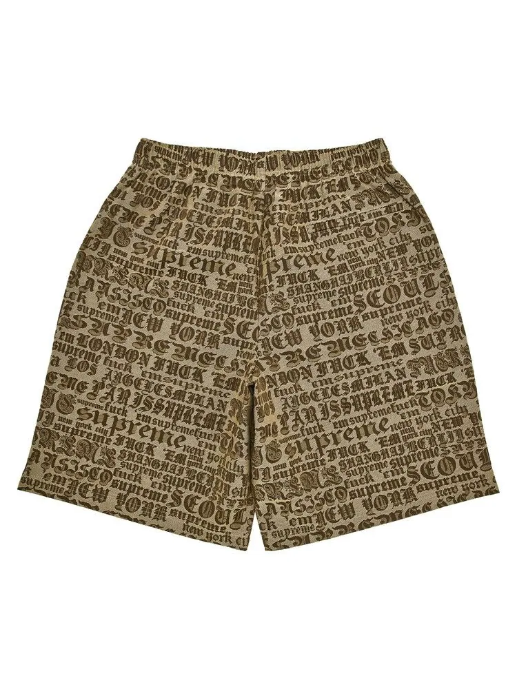 Шорты Supreme Cities Jacquard Short 'Tan' — изображение 2 из 3, бежевый