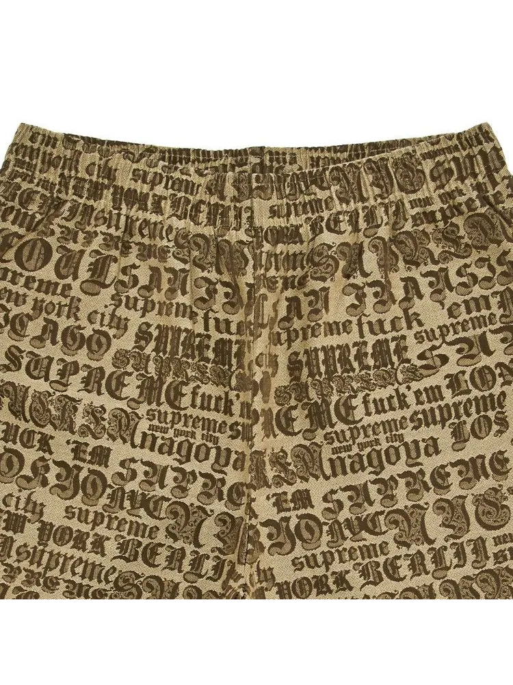 Шорты Supreme Cities Jacquard Short 'Tan' — изображение 3 из 3, бежевый