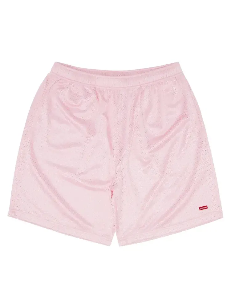 Шорты Supreme Small Box Baggy Mesh Short 'Pink' — изображение 1 из 3, розовый