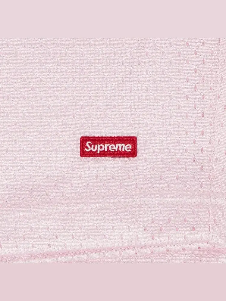 Шорты Supreme Small Box Baggy Mesh Short 'Pink' — изображение 3 из 3, розовый