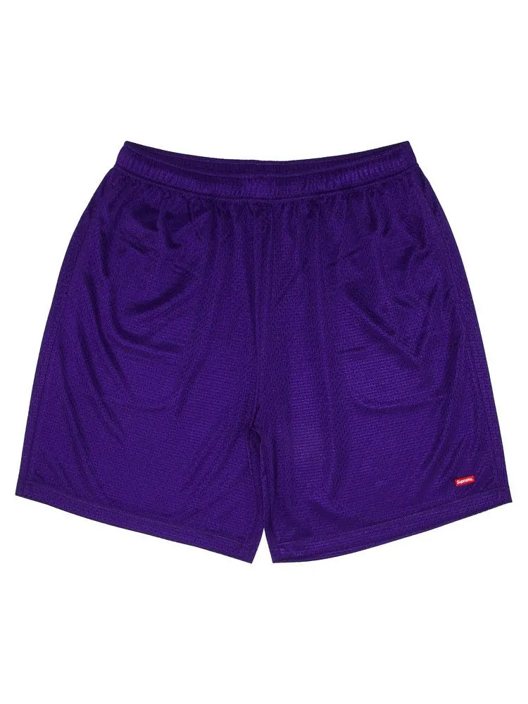 Шорты Supreme Small Box Baggy Mesh Short — изображение 1 из 3, фиолетовый