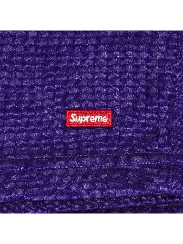 Шорты Supreme Small Box Baggy Mesh Short — изображение 3 из 3, фиолетовый