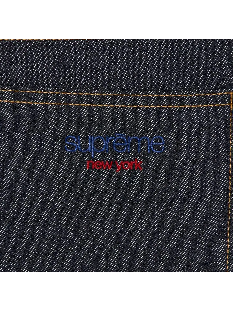 Шорты Supreme Rigid Baggy Selvedge Denim Short — изображение 3 из 3, индиго