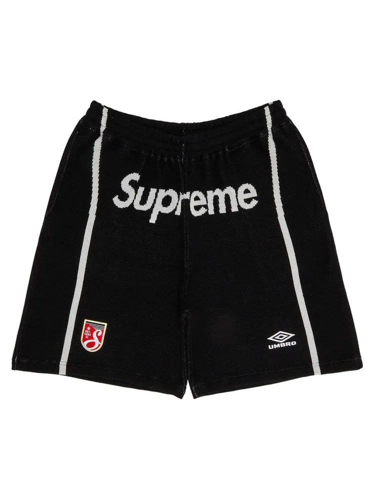 Шорты Supreme x Umbro Knit Soccer Short — изображение 1 из 3, черный