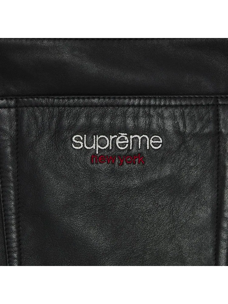 Шорты Supreme Baggy Leather Short — изображение 3 из 3, черный