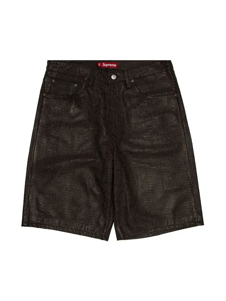 Шорты Supreme Baggy Leather Short, Snakeskin — изображение 1 из 3, мульти
