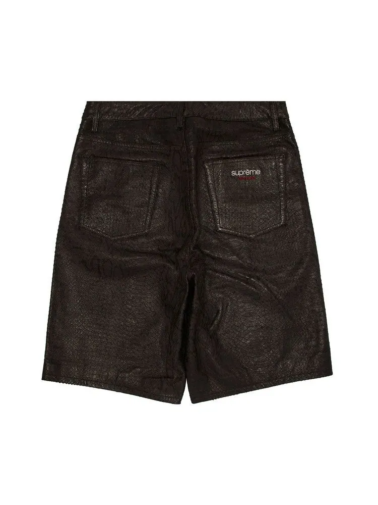 Шорты Supreme Baggy Leather Short, Snakeskin — изображение 2 из 3, мульти