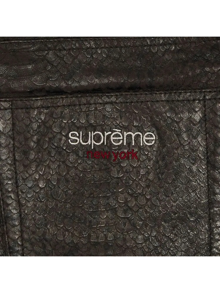 Шорты Supreme Baggy Leather Short, Snakeskin — изображение 3 из 3, мульти
