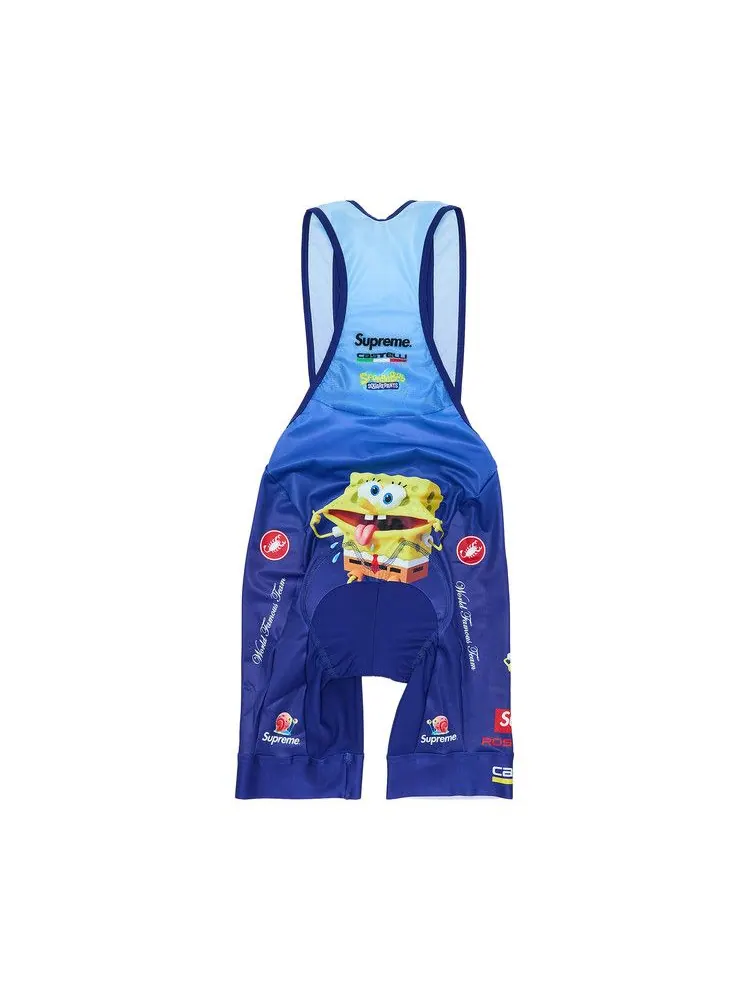 Брюки Supreme x Spongebob Squarepants x Castelli Cycling Bib — изображение 2 из 3, синий