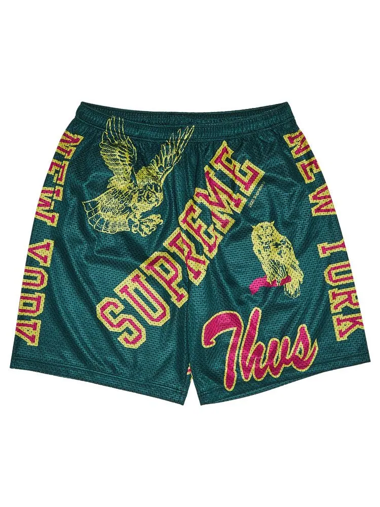 Шорты Supreme Varsity Mesh — изображение 1 из 3, зеленый