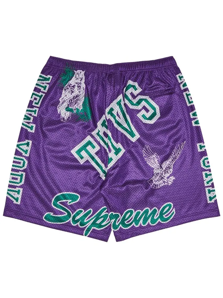 Шорты Supreme Varsity Mesh — изображение 2 из 3, фиолетовый