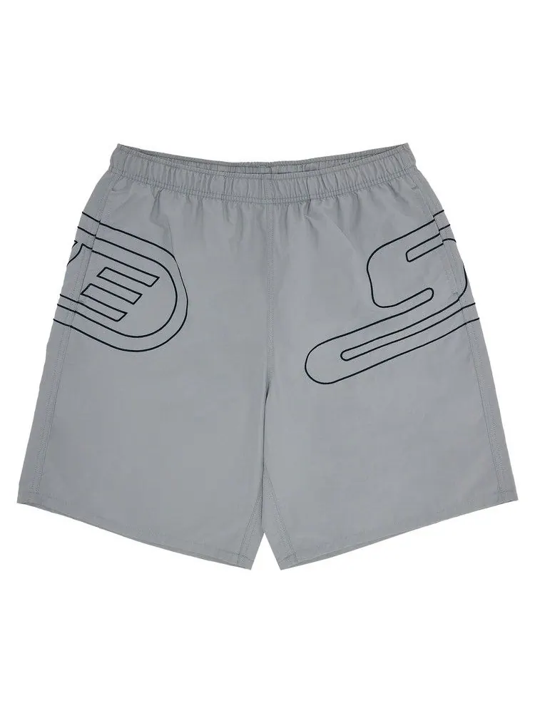 Шорты Supreme Big Logo Nylon Short 'Grey' — изображение 1 из 3, серый