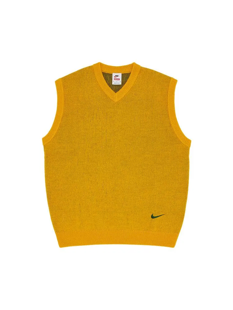 Свитер Supreme x Nike Sweater Vest 'Yellow' — изображение 1 из 3, желтый