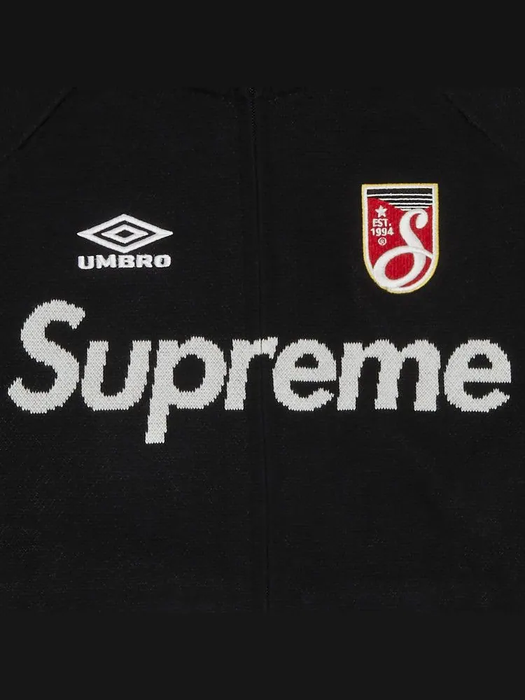 Свитер Supreme x Umbro Zip Up Sweater — изображение 3 из 3, черный