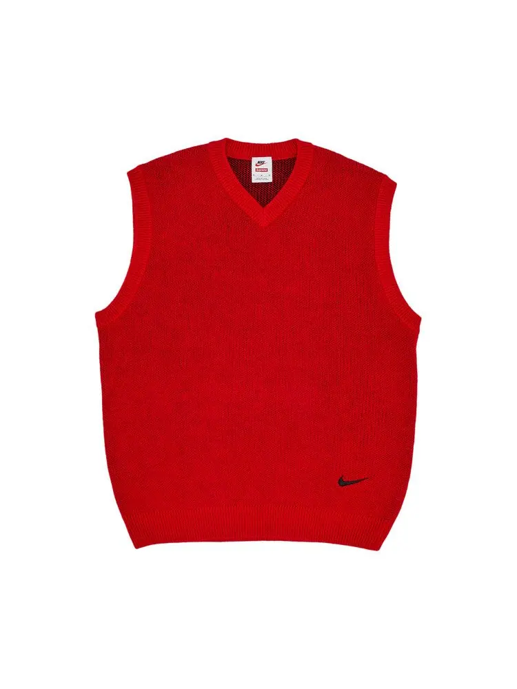Свитер Supreme x Nike Sweater Vest — изображение 1 из 3, красный