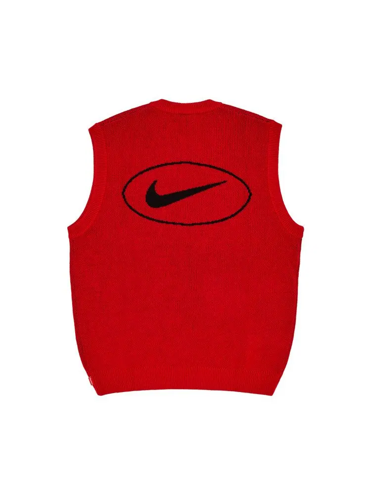 Свитер Supreme x Nike Sweater Vest — изображение 2 из 3, красный