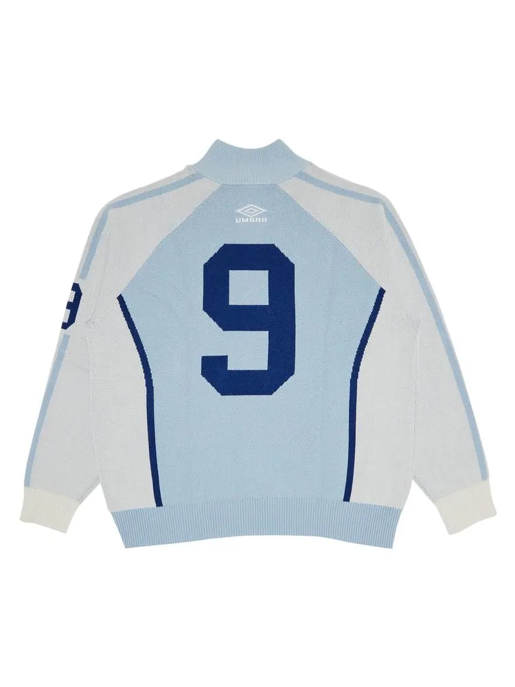 Свитер Supreme x Umbro Zip Up Sweater — изображение 2 из 3, светлый синий