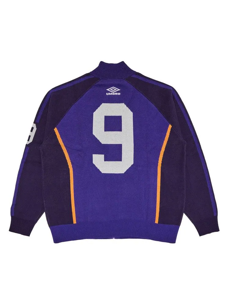 Свитер Supreme x Umbro Zip Up Sweater — изображение 2 из 3, фиолетовый