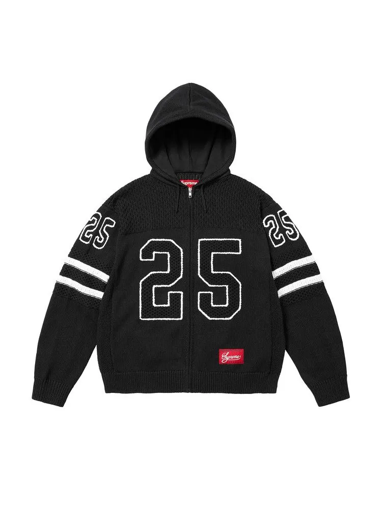 Свитер Supreme Sport Zip Up Hooded Sweater — изображение 1 из 1, черный