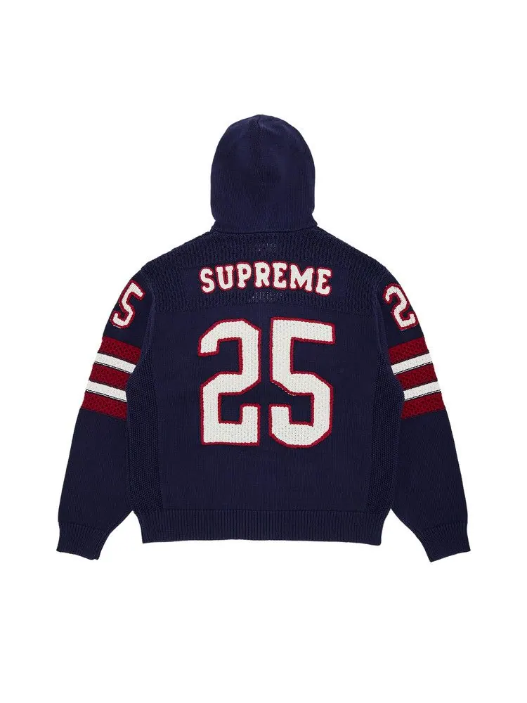 Свитер Supreme Sport Zip Up Hooded Sweater — изображение 2 из 3, темно-синий