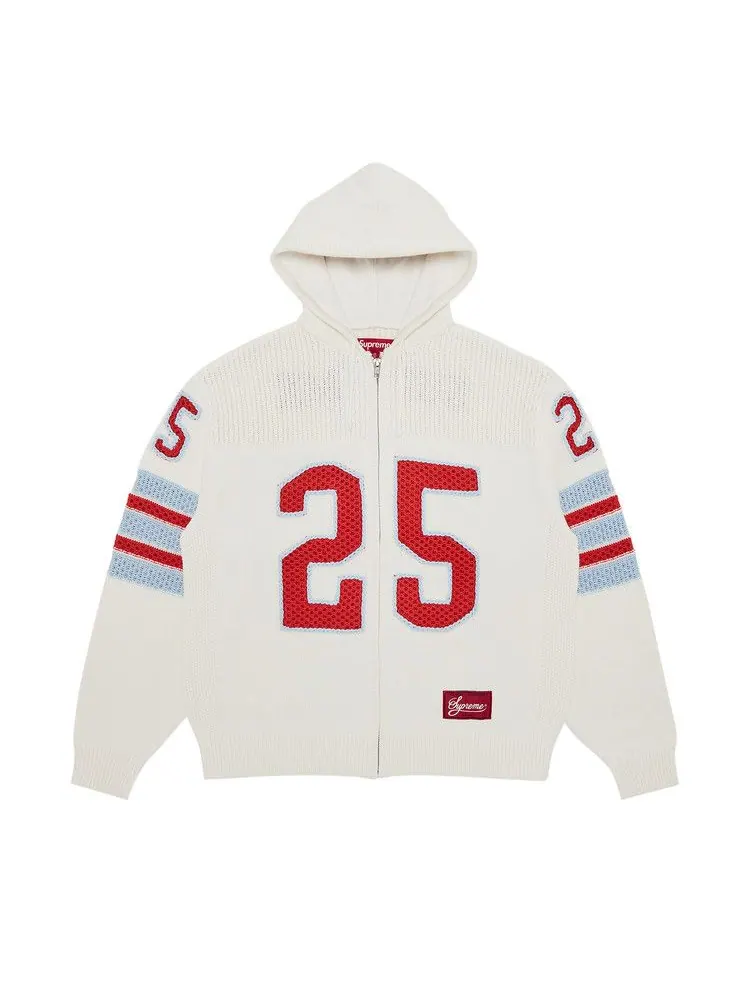 Свитер Supreme Sport Zip Up Hooded Sweater — изображение 1 из 3, белый