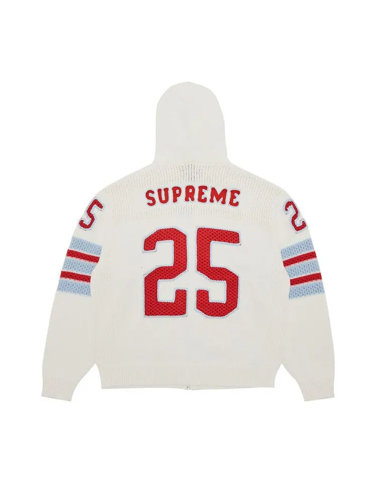 Свитер Supreme Sport Zip Up Hooded Sweater — изображение 2 из 3, белый
