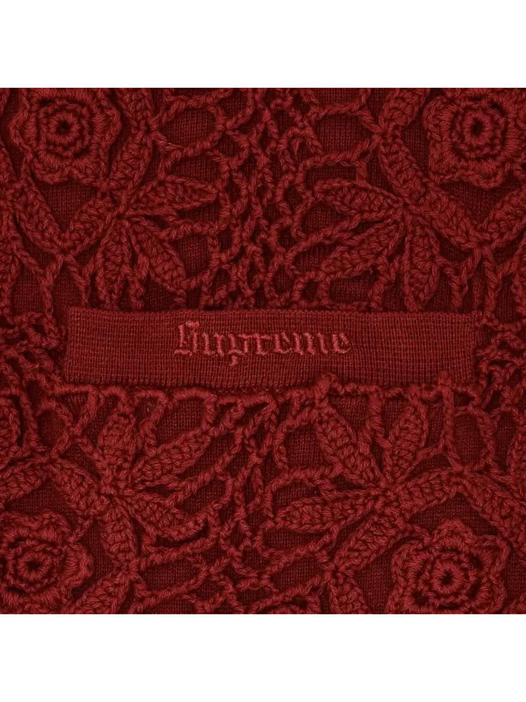 Вязаный кардиган на молнии Supreme — изображение 3 из 3, красный
