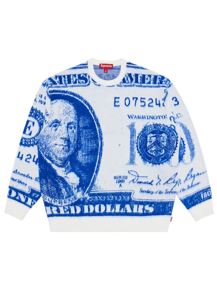 Свитер Supreme Money Sweater — изображение 1 из 3, белый