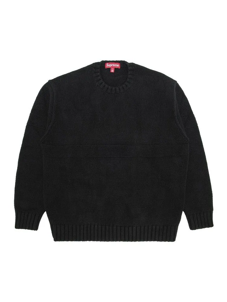 Свитер Supreme Tonal Appliqué Sweater 'Black' — изображение 1 из 3, черный