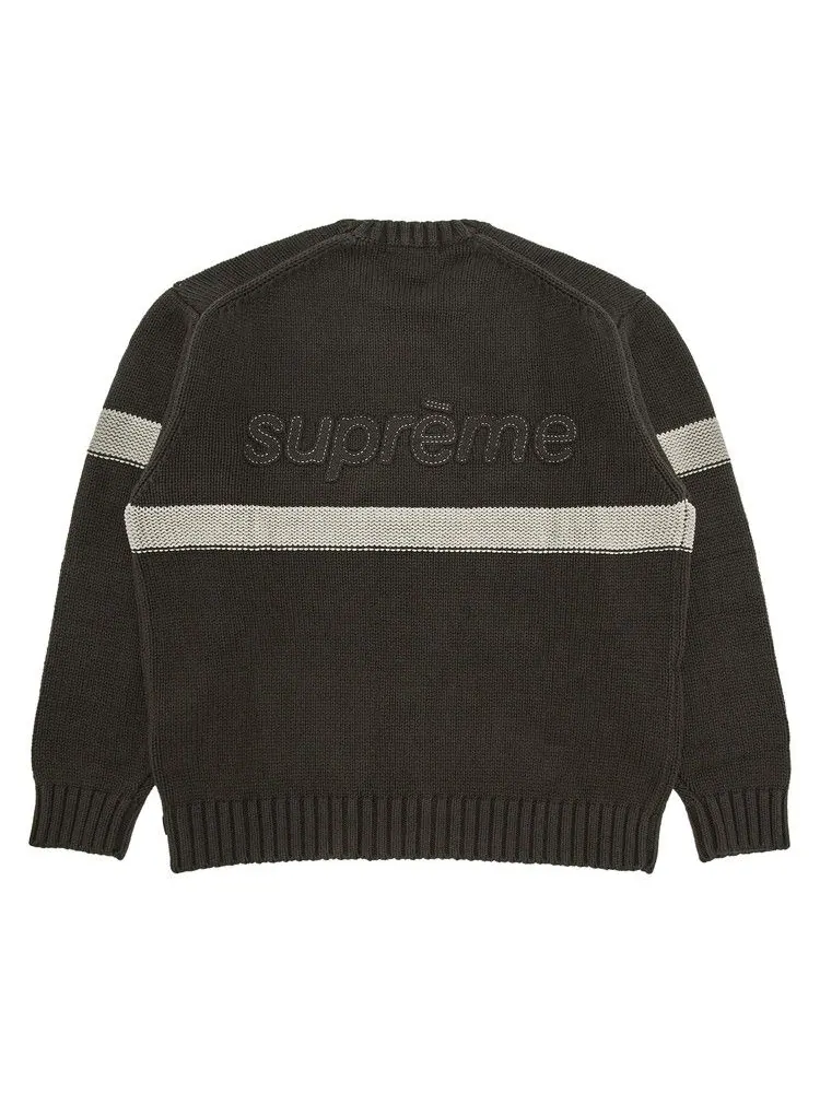 Свитер Supreme Tonal Appliqué Sweater — изображение 2 из 3, коричневый