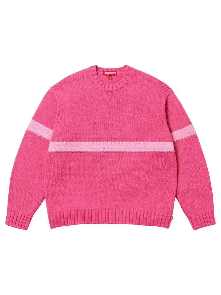 Свитер Supreme Tonal Appliqué Sweater — изображение 1 из 1, темный розовый