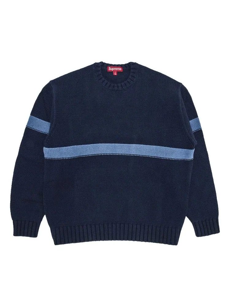 Свитер Supreme Tonal Appliqué Sweater — изображение 1 из 3, темно-синий