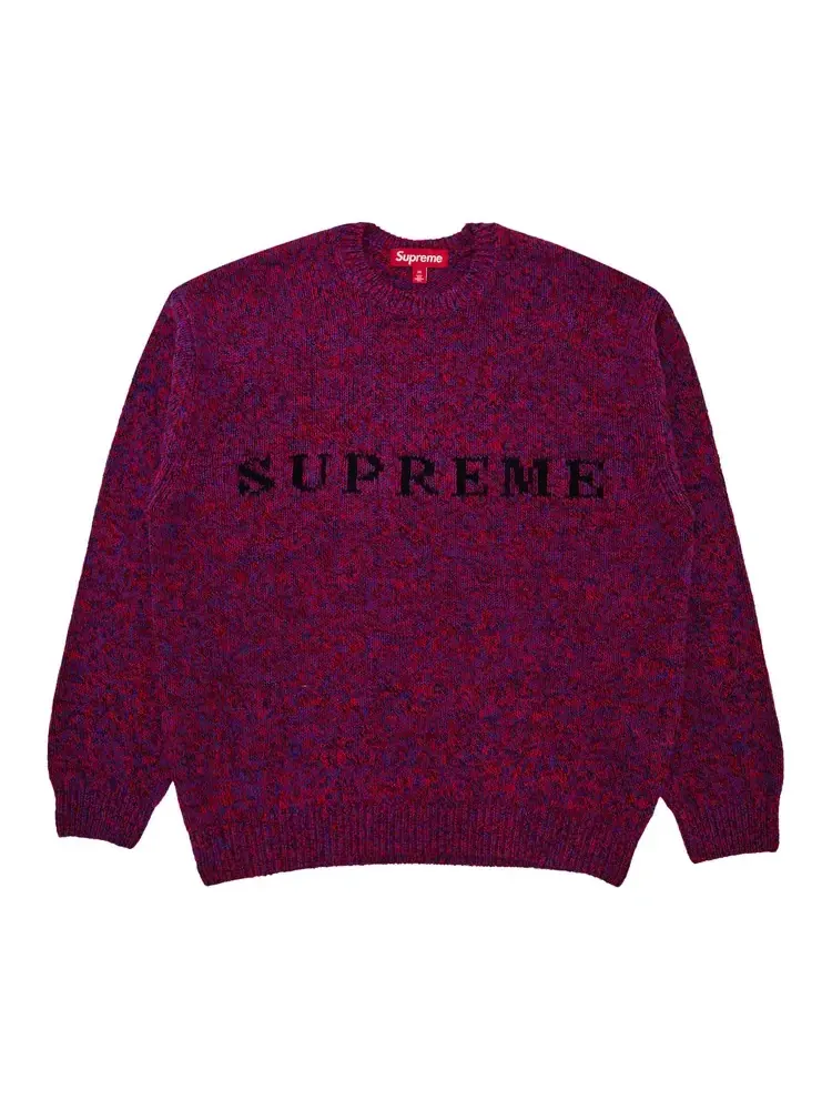 Свитер Supreme Contrast Logo 'Red Melange' — изображение 1 из 2, красный