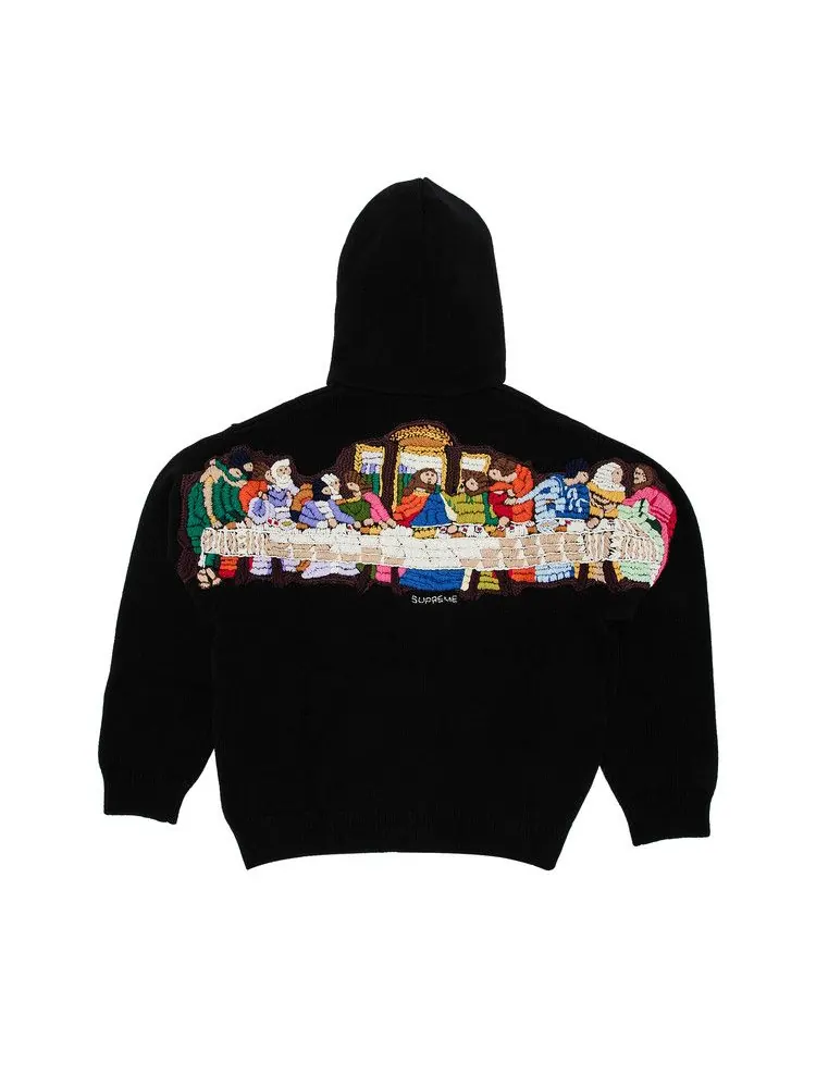 Толстовка Supreme Last Supper Embroidered — изображение 2 из 4, черный