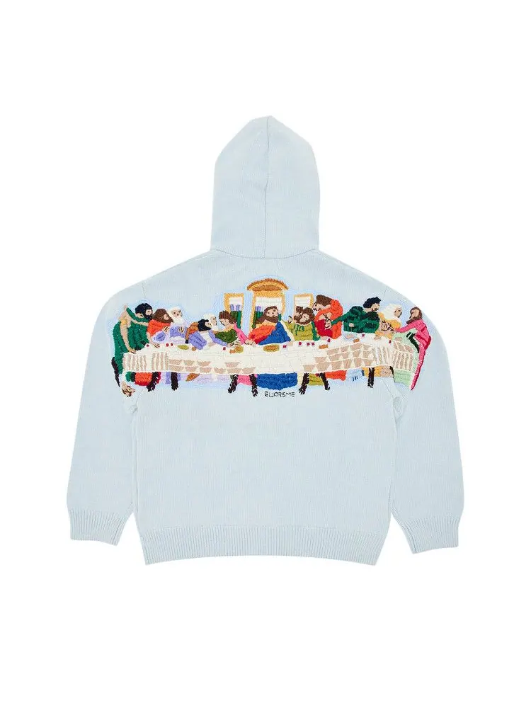 Худи Supreme Last Supper Embroidered — изображение 2 из 4, синий