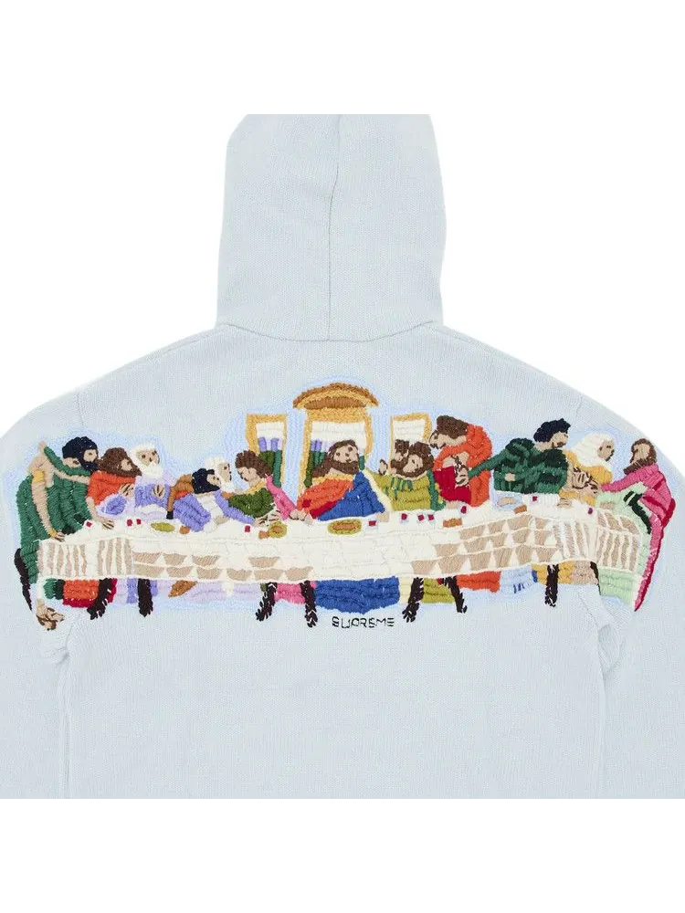 Худи Supreme Last Supper Embroidered — изображение 3 из 4, синий