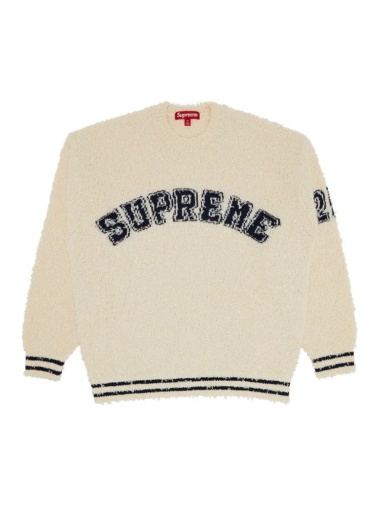 Свитер Supreme Textured Arc Sweater — изображение 1 из 3, бежевый