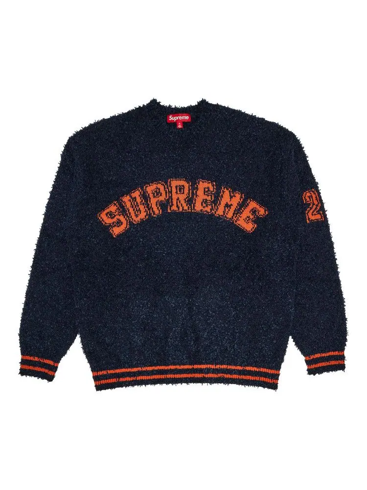 Свитер Supreme Textured Arc Sweater — изображение 1 из 3, темно-синий