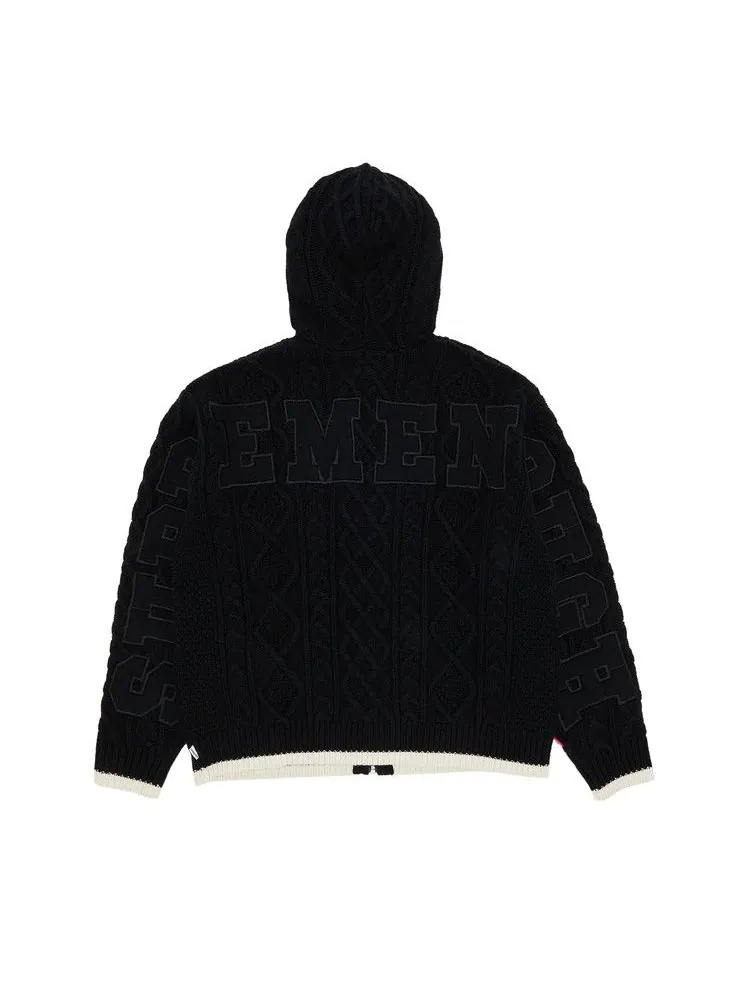 Свитер Supreme x Goodenough Zip Up Hooded Sweater — изображение 2 из 3, черный
