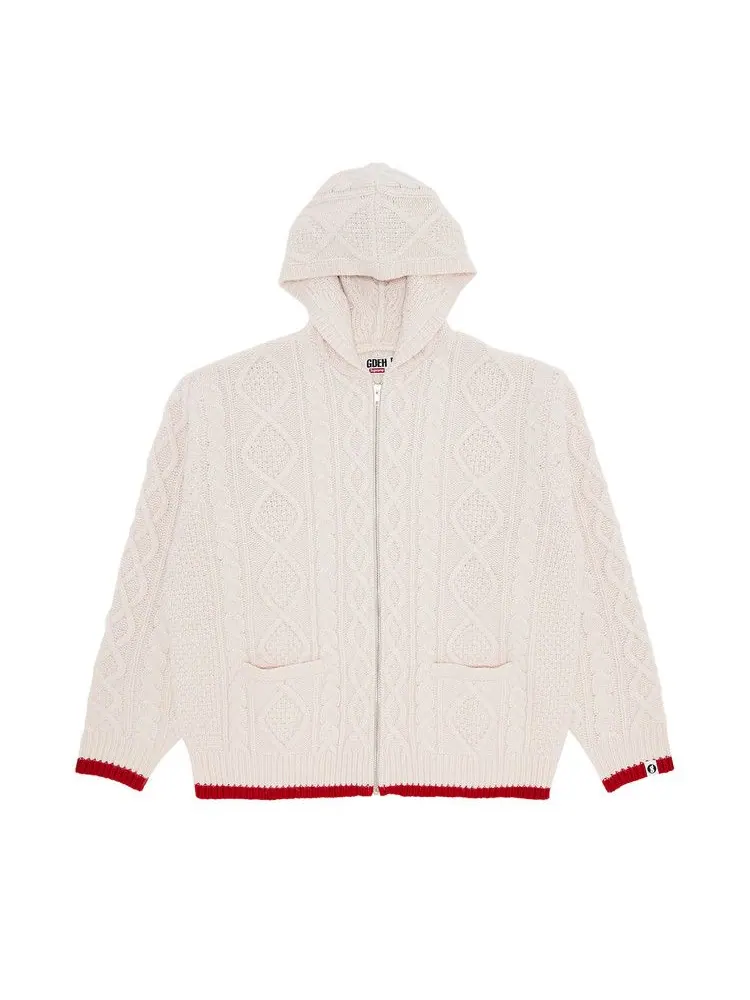 Свитер Supreme x Goodenough Zip Up Hooded Sweater — изображение 1 из 3, серый